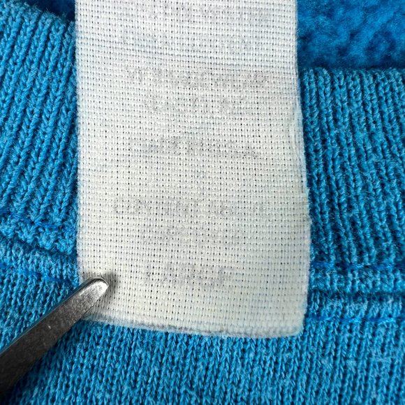 Y2K NFL Carolina Panthers Football Sweatshirt Fits Small Blue Crewneck Tag L - Picture 8 of 15